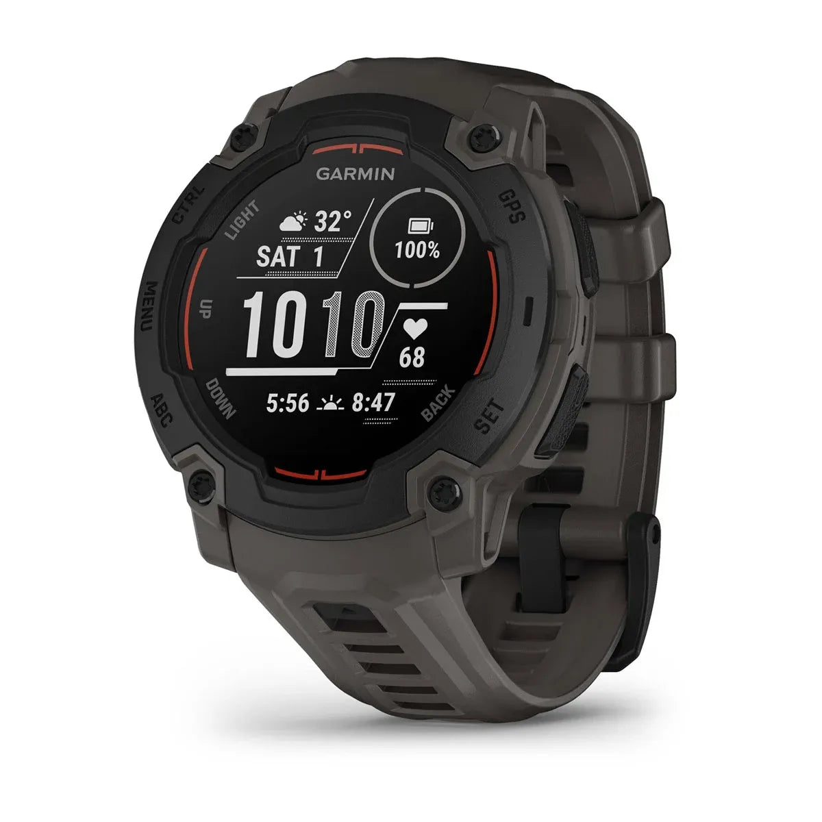 Garmin Instinct E Black Charcoal Band 45 mm – strap texture detail (view 9)