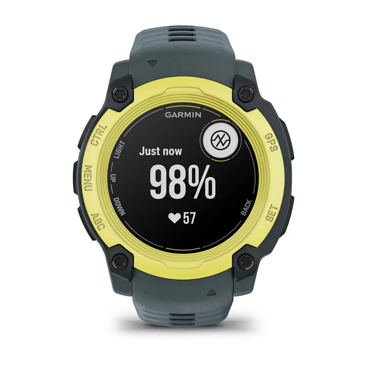 Garmin Instinct E Electric Lime 40 mm – bezel macro (view 4)