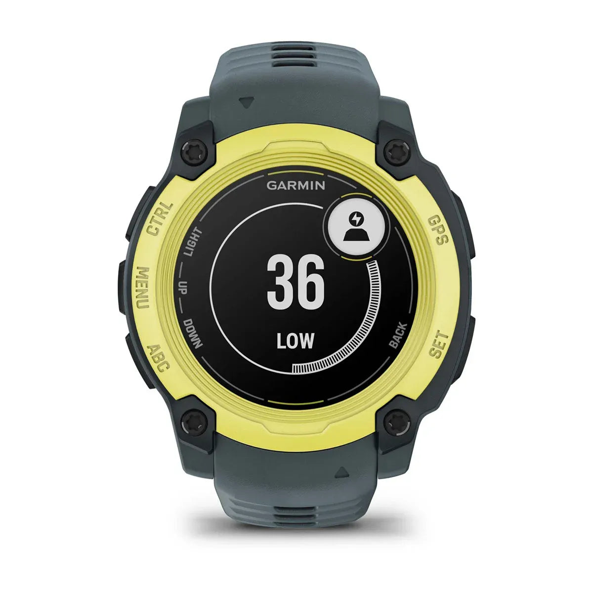 Garmin Instinct E Electric Lime 40 mm – side buttons profile (view 5)