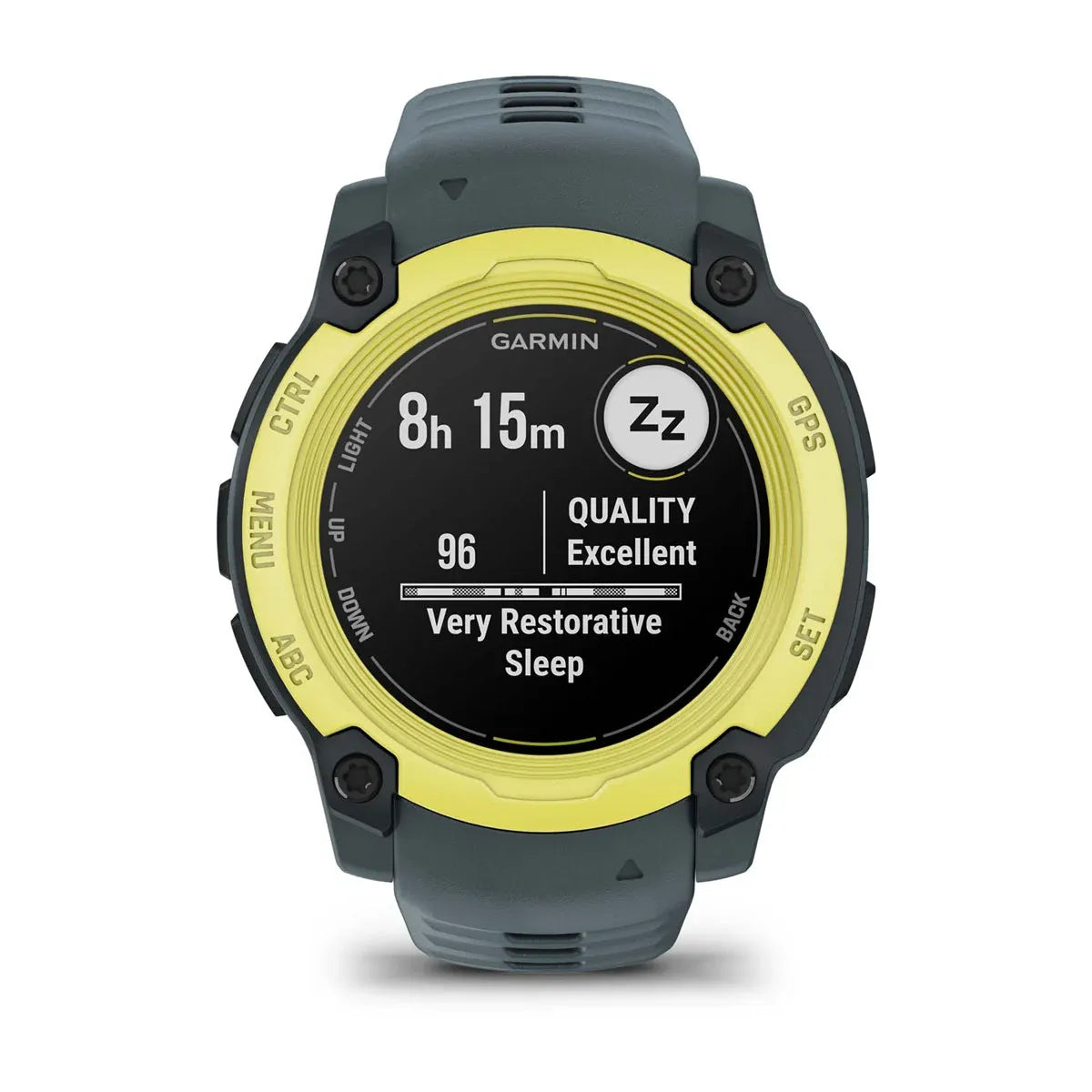 Garmin Instinct E Electric Lime 40 mm – buckle close‑up (view 7)