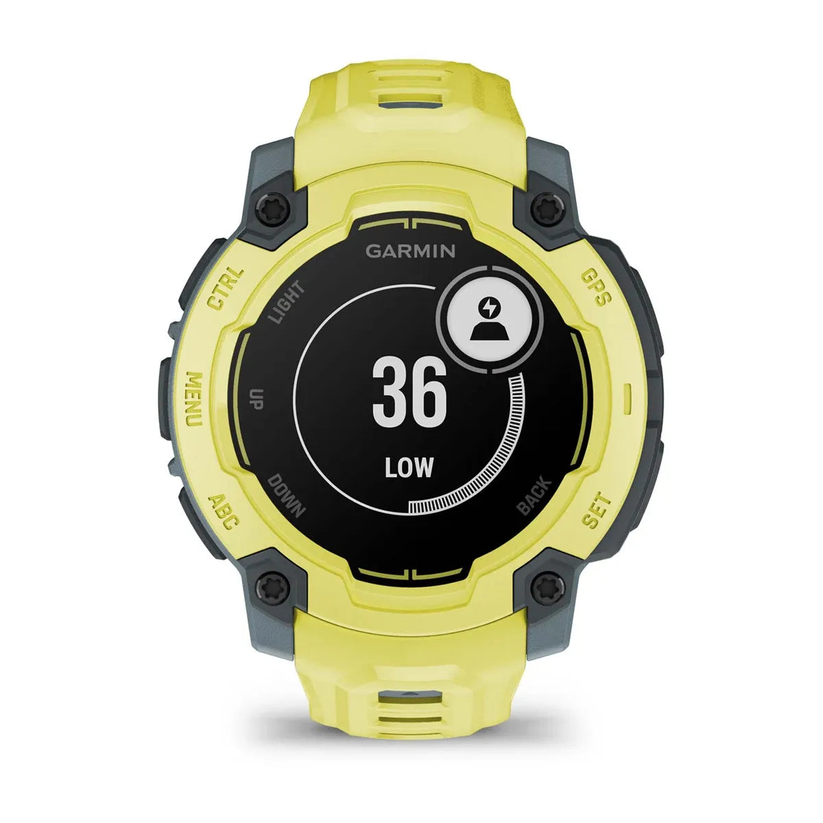 Garmin Instinct E Electric Lime 45 mm – straight‑on hero (view 1)