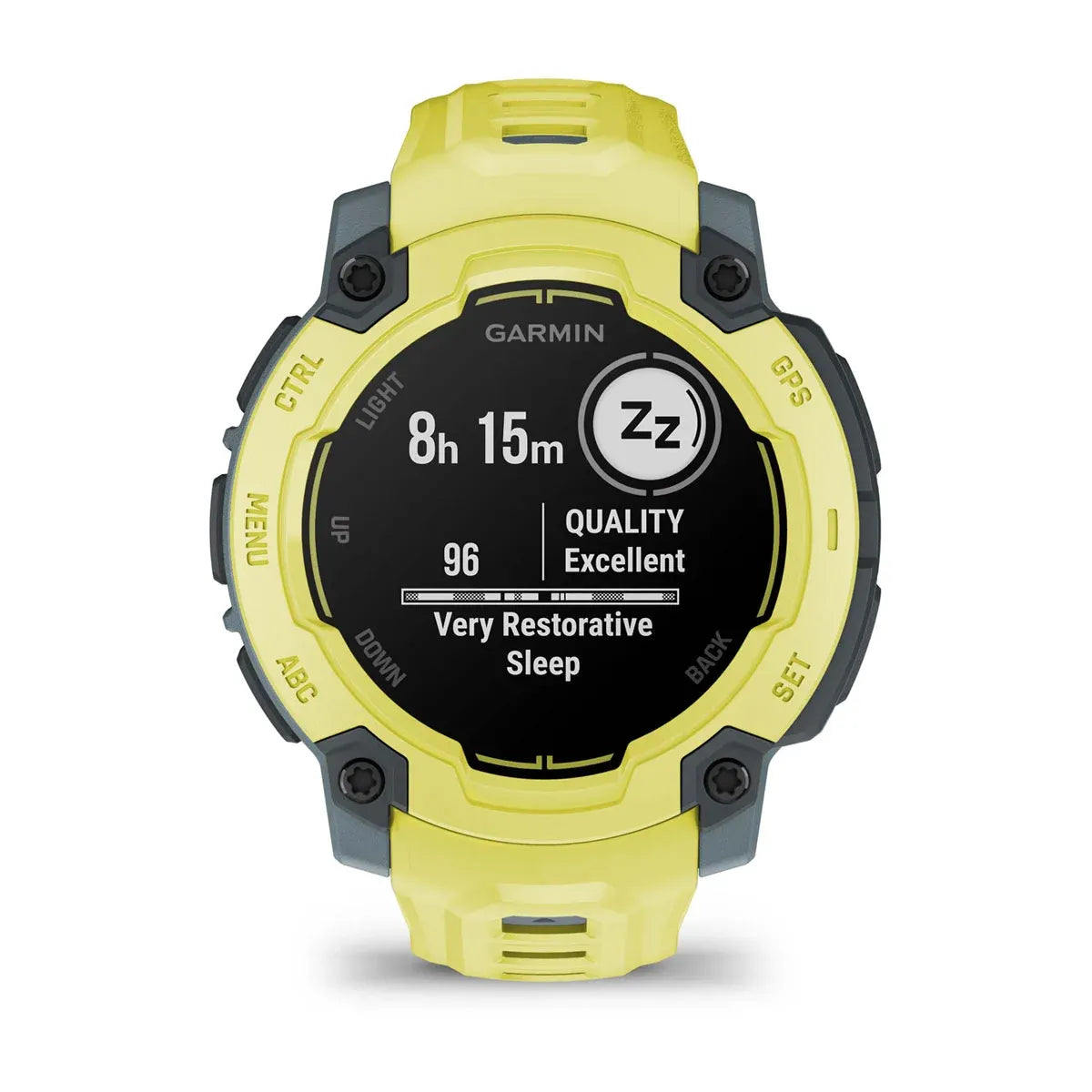 Garmin Instinct E Electric Lime 45 mm – angled hero (view 3)