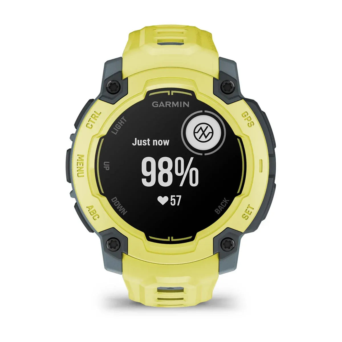 Garmin Instinct E Electric Lime 45 mm – bezel macro (view 4)