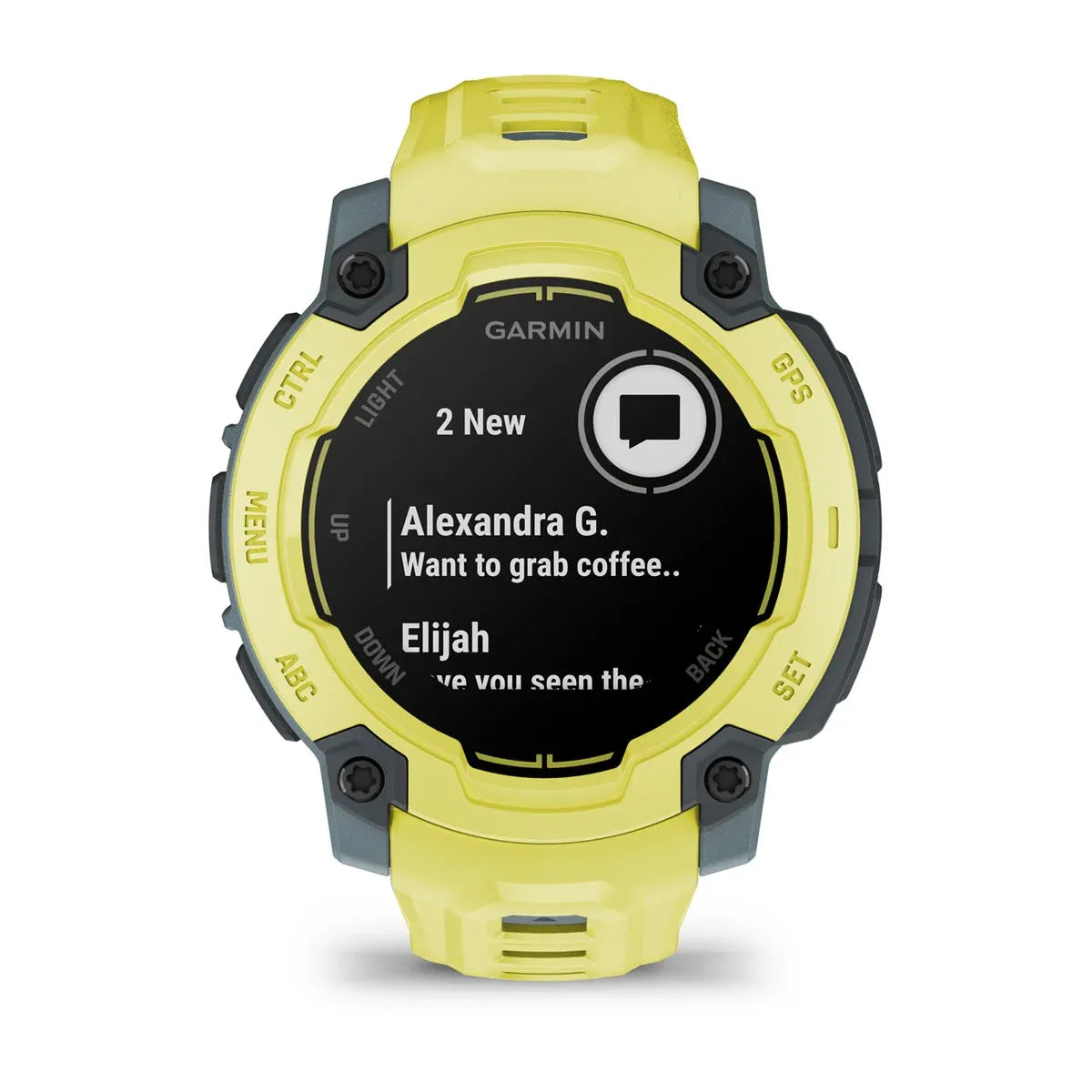 Garmin Instinct E Electric Lime 45 mm – side buttons profile (view 5)