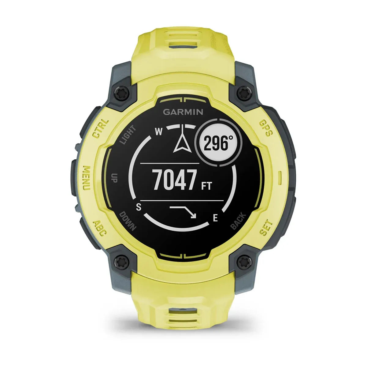 Garmin Instinct E Electric Lime 45 mm – strap texture detail (view 9)
