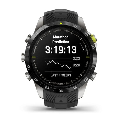 Garmin MARQ Athlete Gen 2 – front display hero on rubber strap