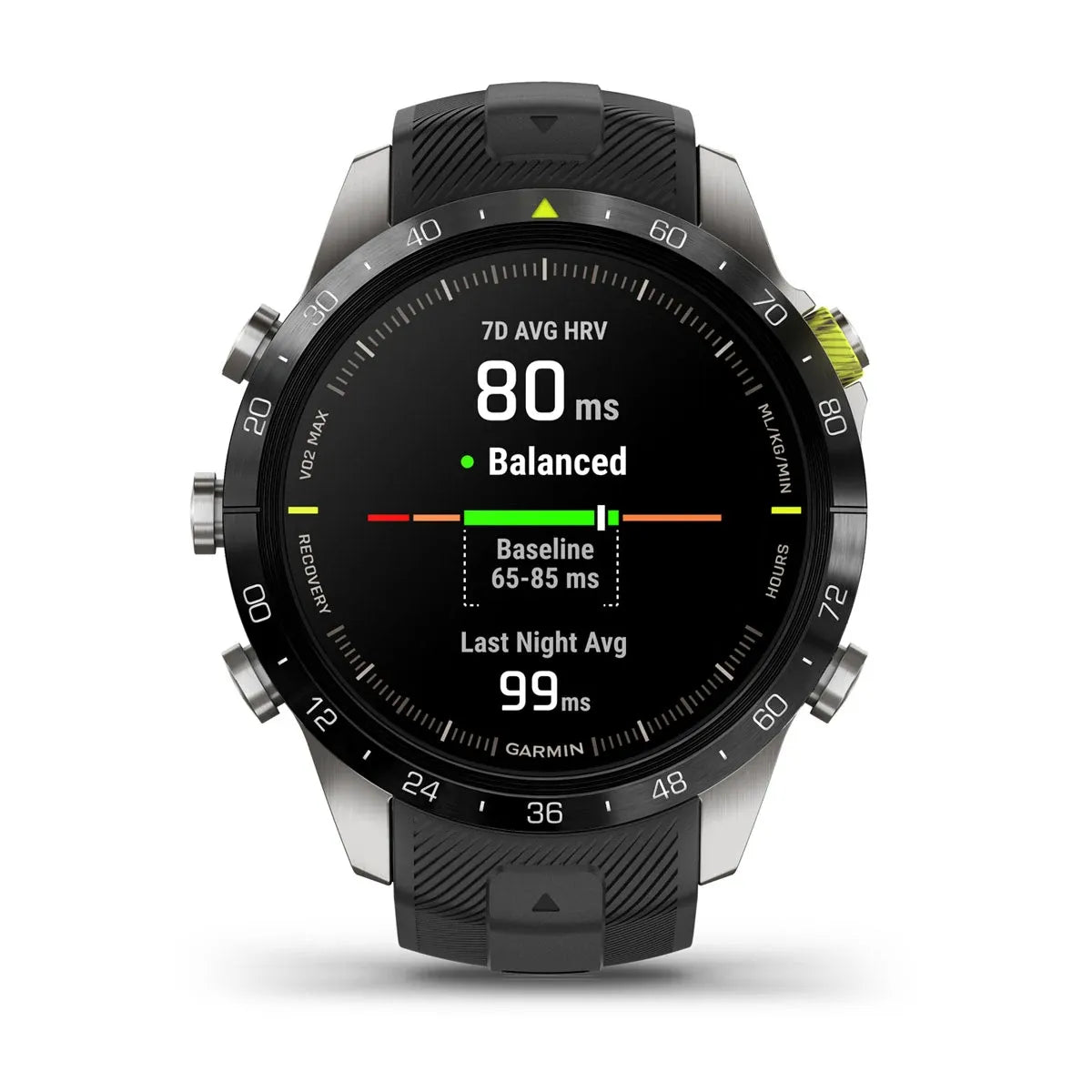 MARQ Athlete Gen 2 – flat lay showing full watch and band