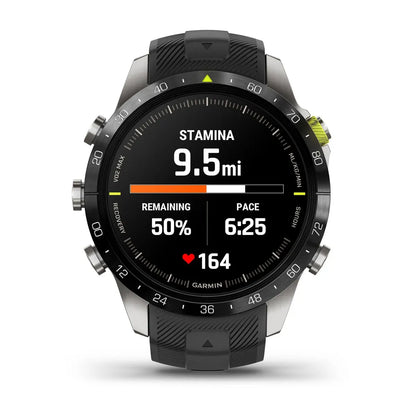Garmin MARQ Athlete Gen 2 – sensor ring and charging contacts