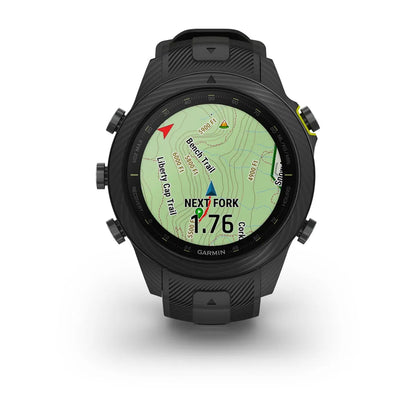 Garmin MARQ Athlete Gen 2 Carbon – flat lay showing full bracelet