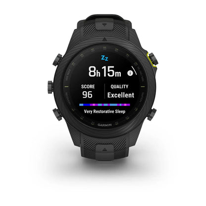 Garmin MARQ Athlete Gen 2 Carbon – front display with performance metrics