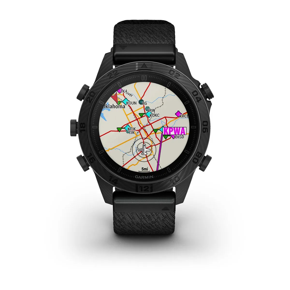 Garmin MARQ Commander Gen 2 Carbon – crown/button detail close-up