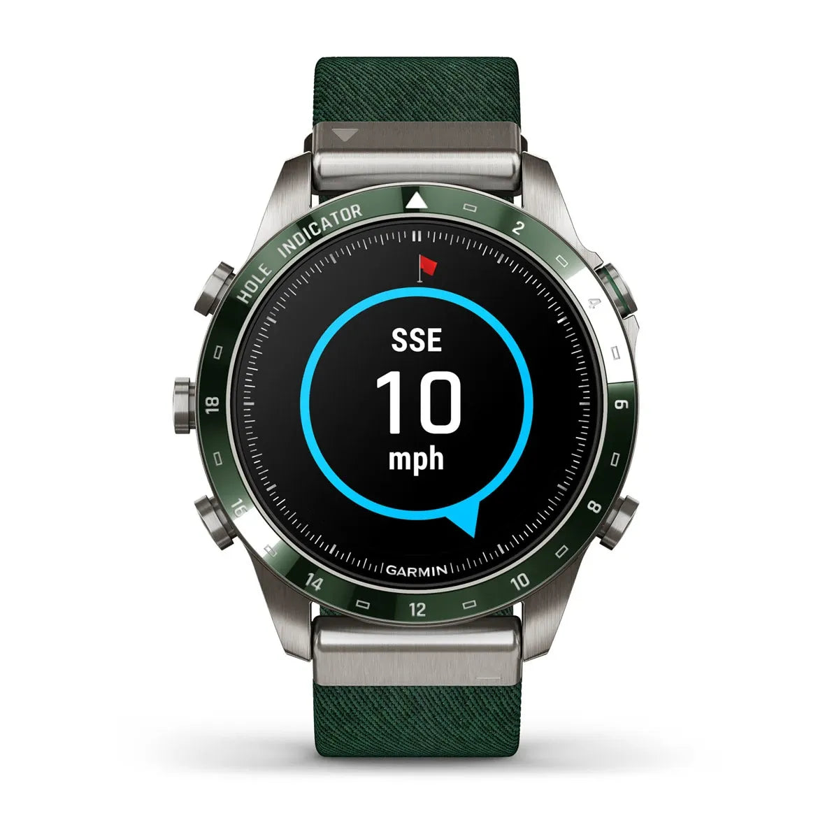 Garmin MARQ Golfer Gen 2 – rear caseback and sensor detail mockup