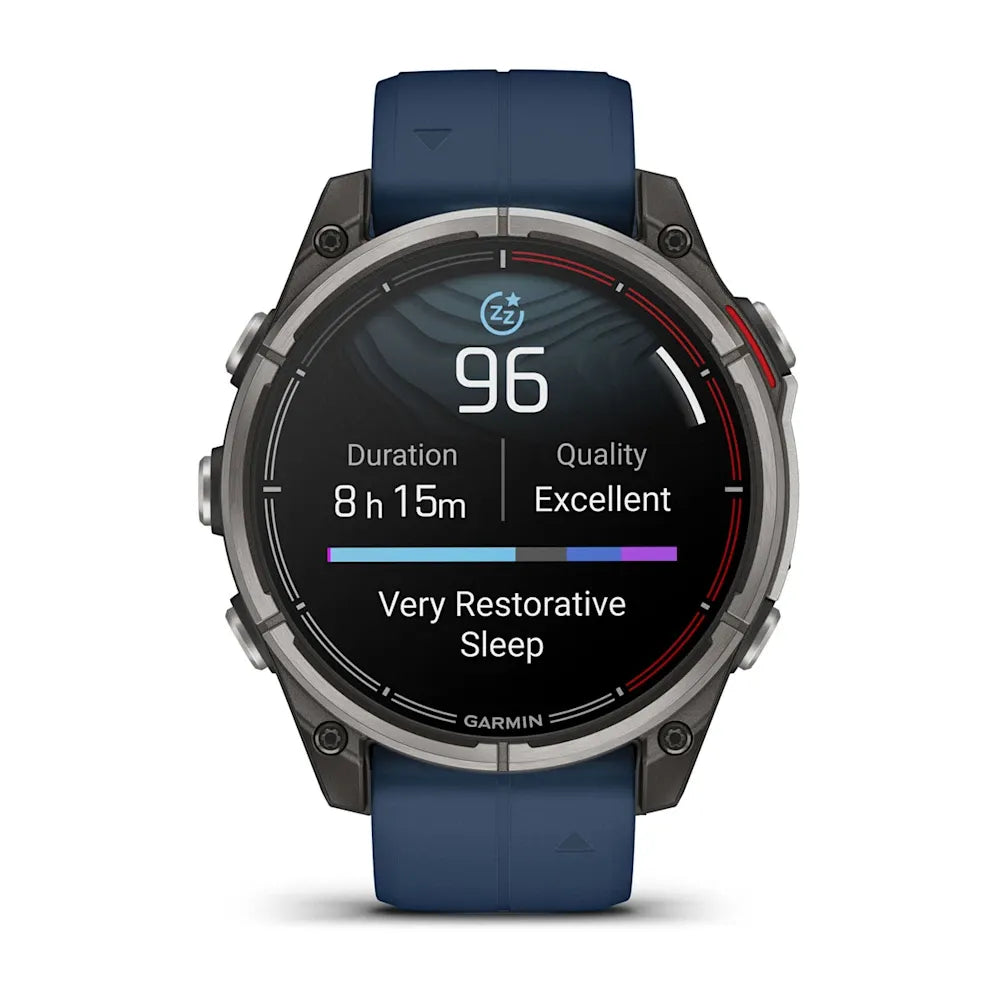 Garmin quatix 8 – lifestyle shot operating boat controls