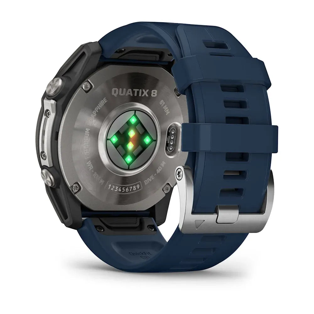 Garmin quatix 8 51 mm – side profile of bulky case