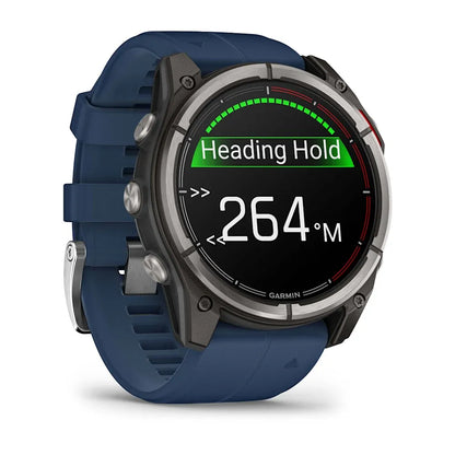 Garmin quatix 8 51 mm – straight-on dial with data