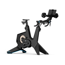 Tacx Neo Bike Smart indoor trainer with tablet holder for immersive cycling workouts.
