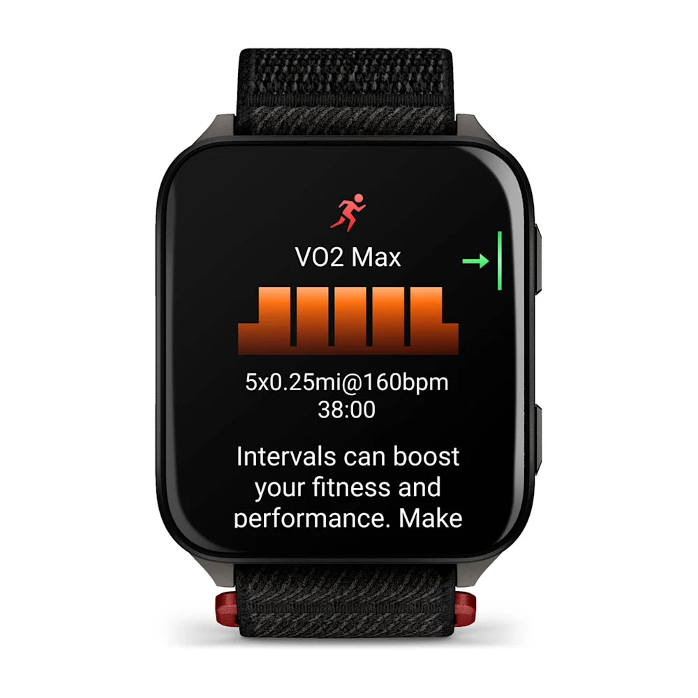 Garmin Venu X1 Moss – hero front view on green strap
