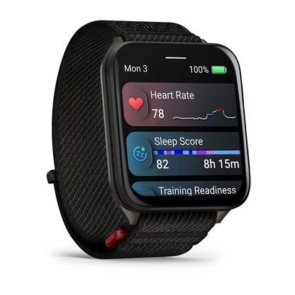 Garmin Venu X1 Black – buckle and strap detail