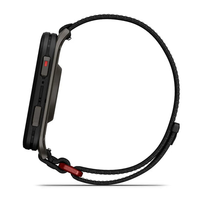Garmin Venu X1 Black – angled dial with health stats