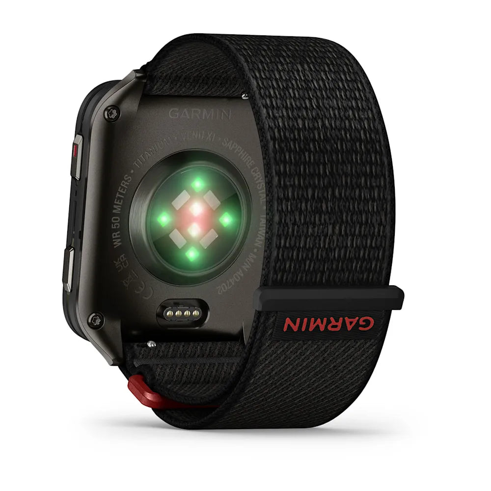 Garmin Venu X1 Black – side profile showing buttons