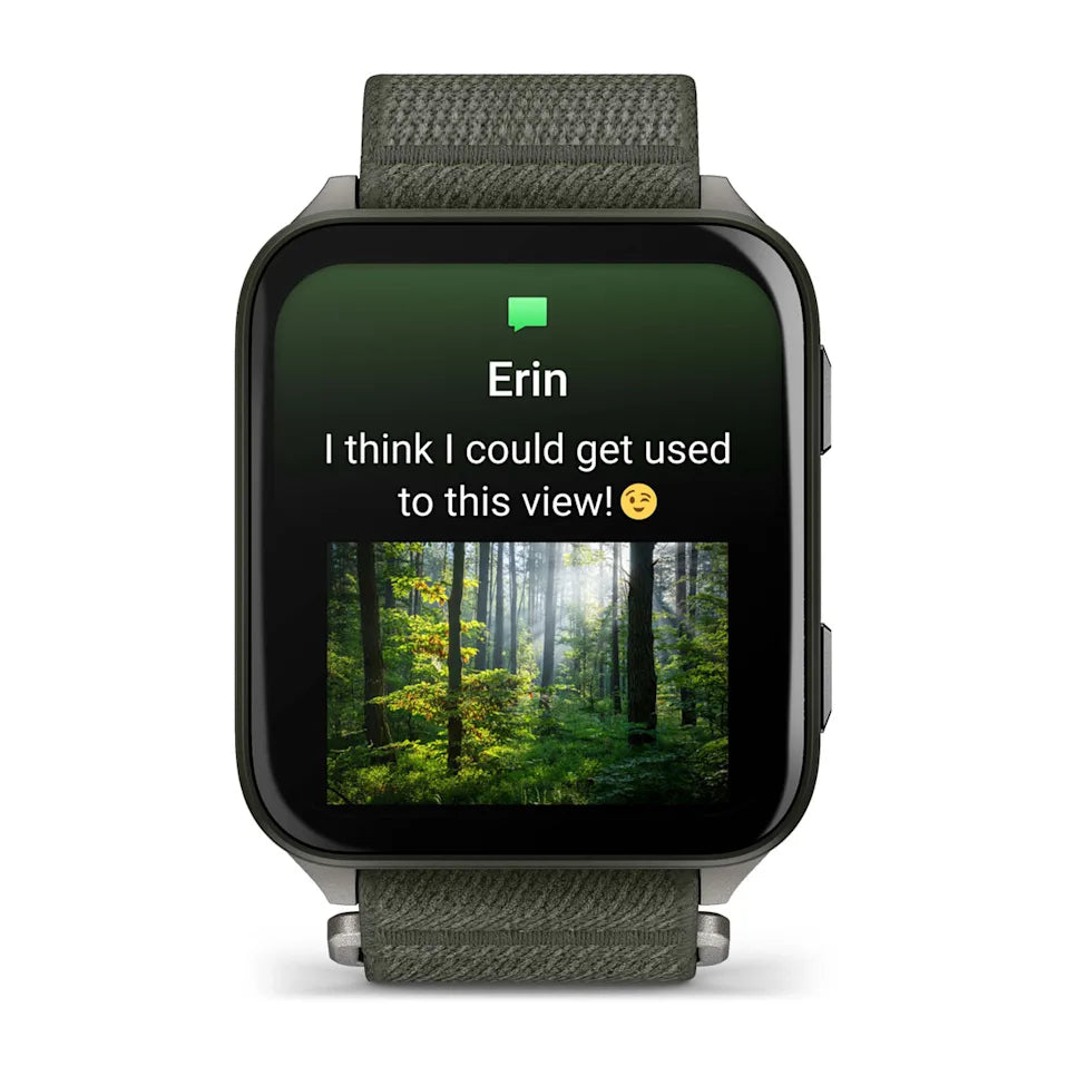 Garmin Venu X1 Black – side button detail macro