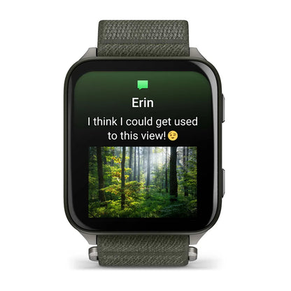 Garmin Venu X1 Black – side button detail macro