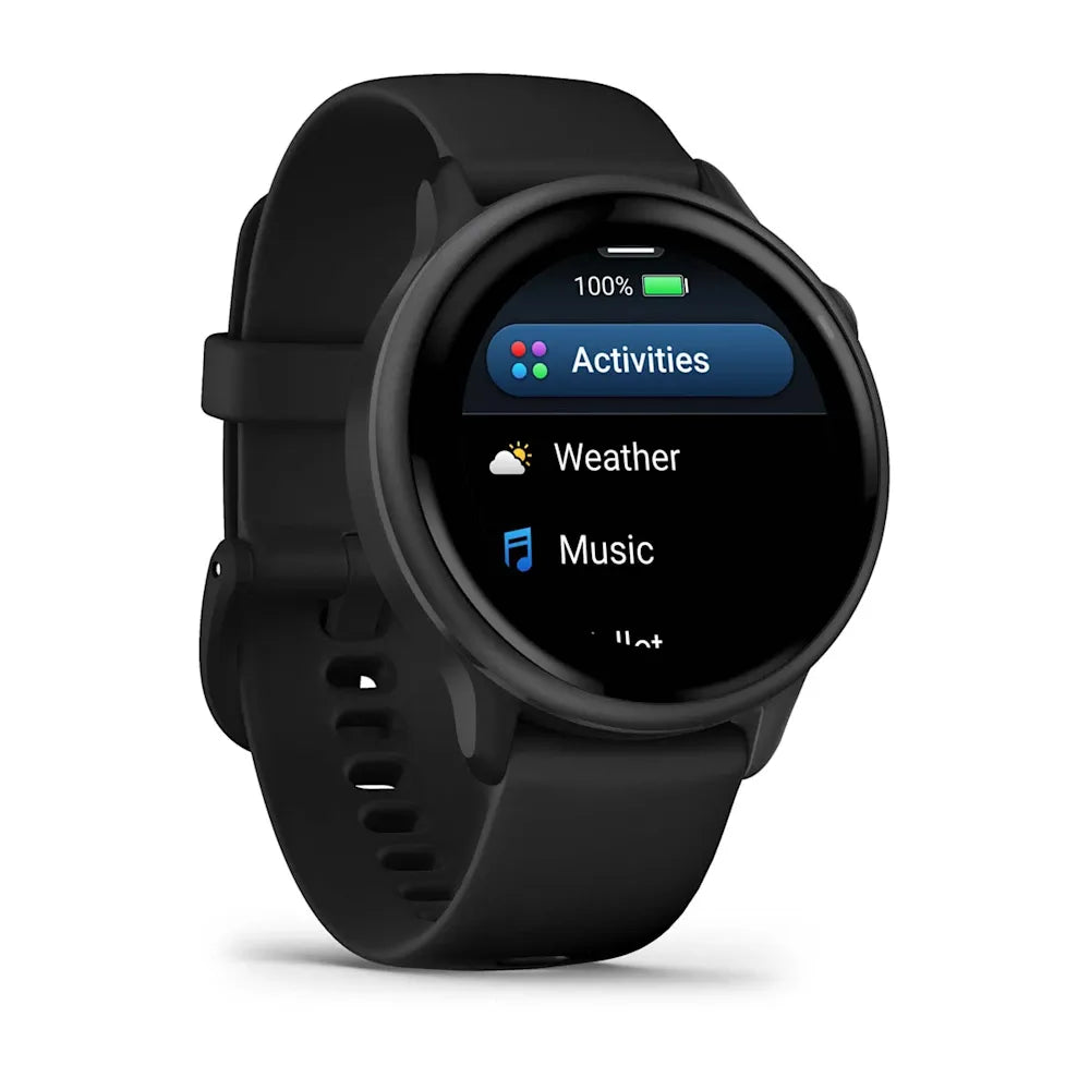 Garmin vívoactive 6 Slate/Black – button detail close-up