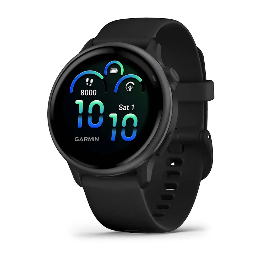 Garmin vívoactive 6 Slate/Black – bezel and buttons macro