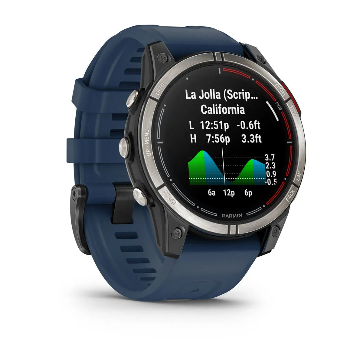 Garmin quatix 7 Pro – front display hero showing marine data