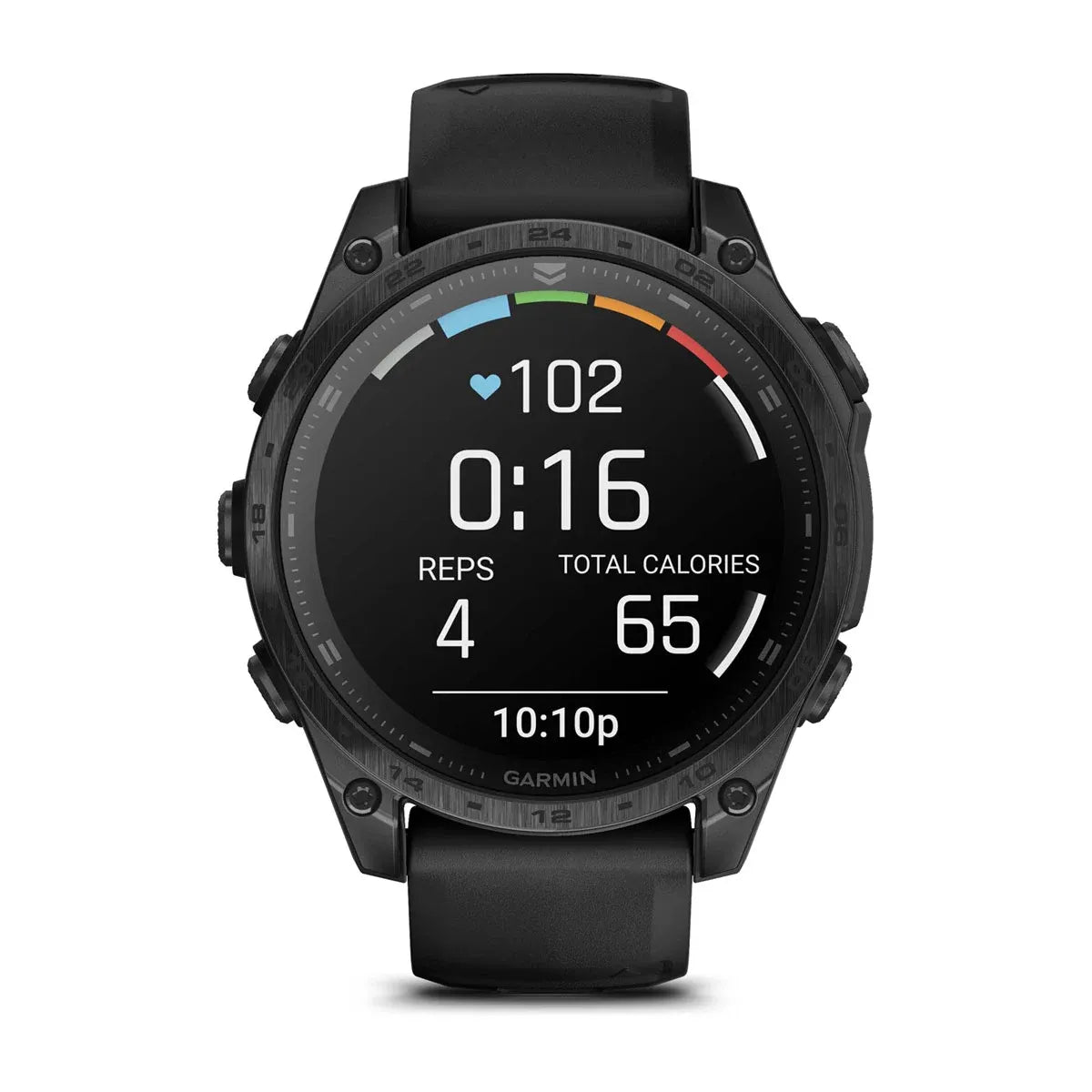 Garmin tactix 8 AMOLED 47 mm Black – front hero product shot