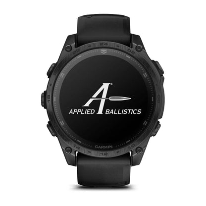 Garmin tactix 8 AMOLED 47 mm Black – angled dial with tactical data