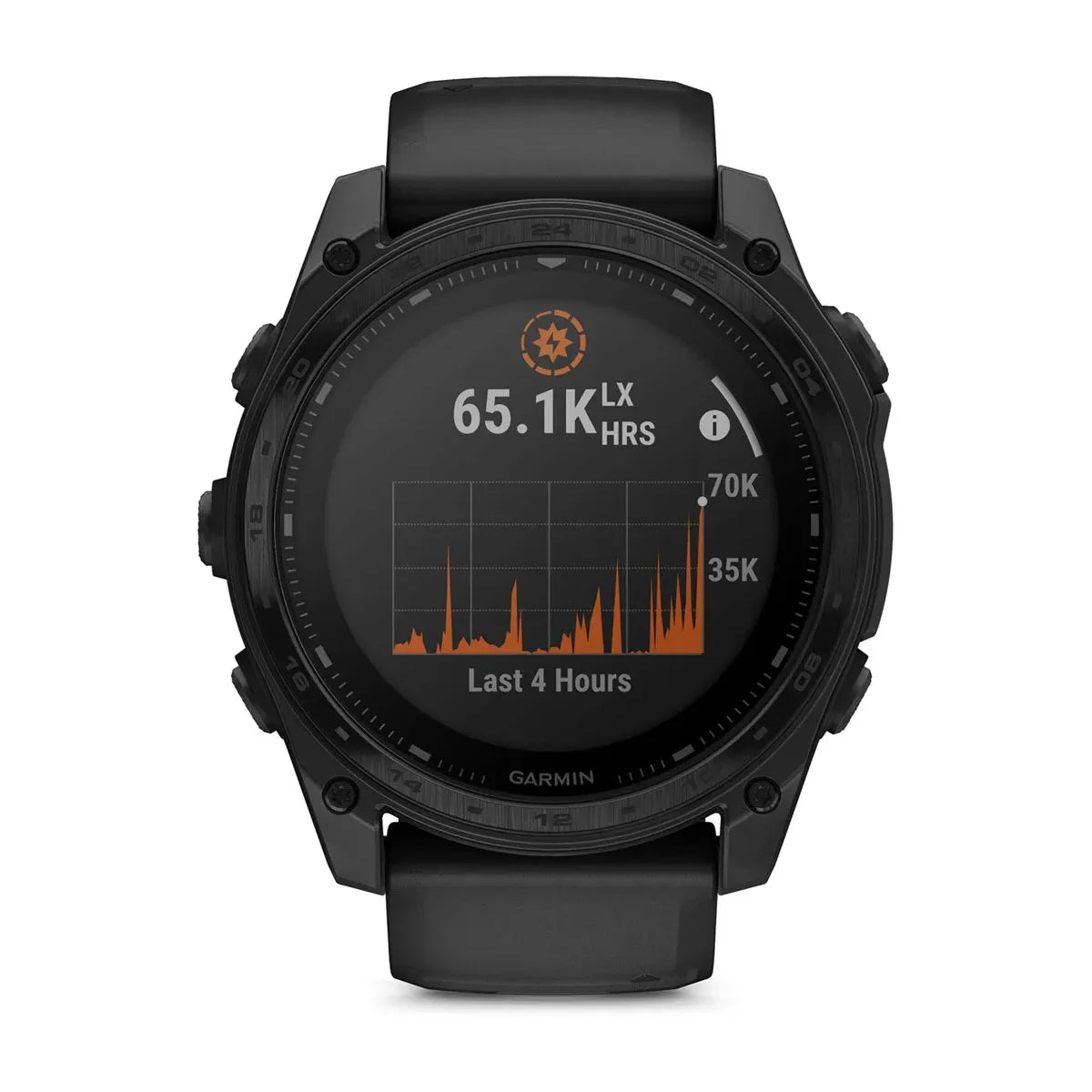 Garmin tactix 8 Solar AB Elite 51 mm Black – bezel and button macro