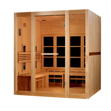 Golden Designs Catalonia 8 Person Full Spectrum Infrared Sauna - left angle view