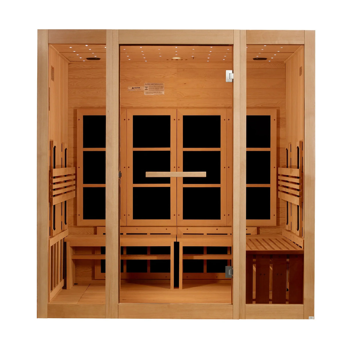 Golden Designs Catalonia 8 Person Full Spectrum Infrared Sauna - right angle view