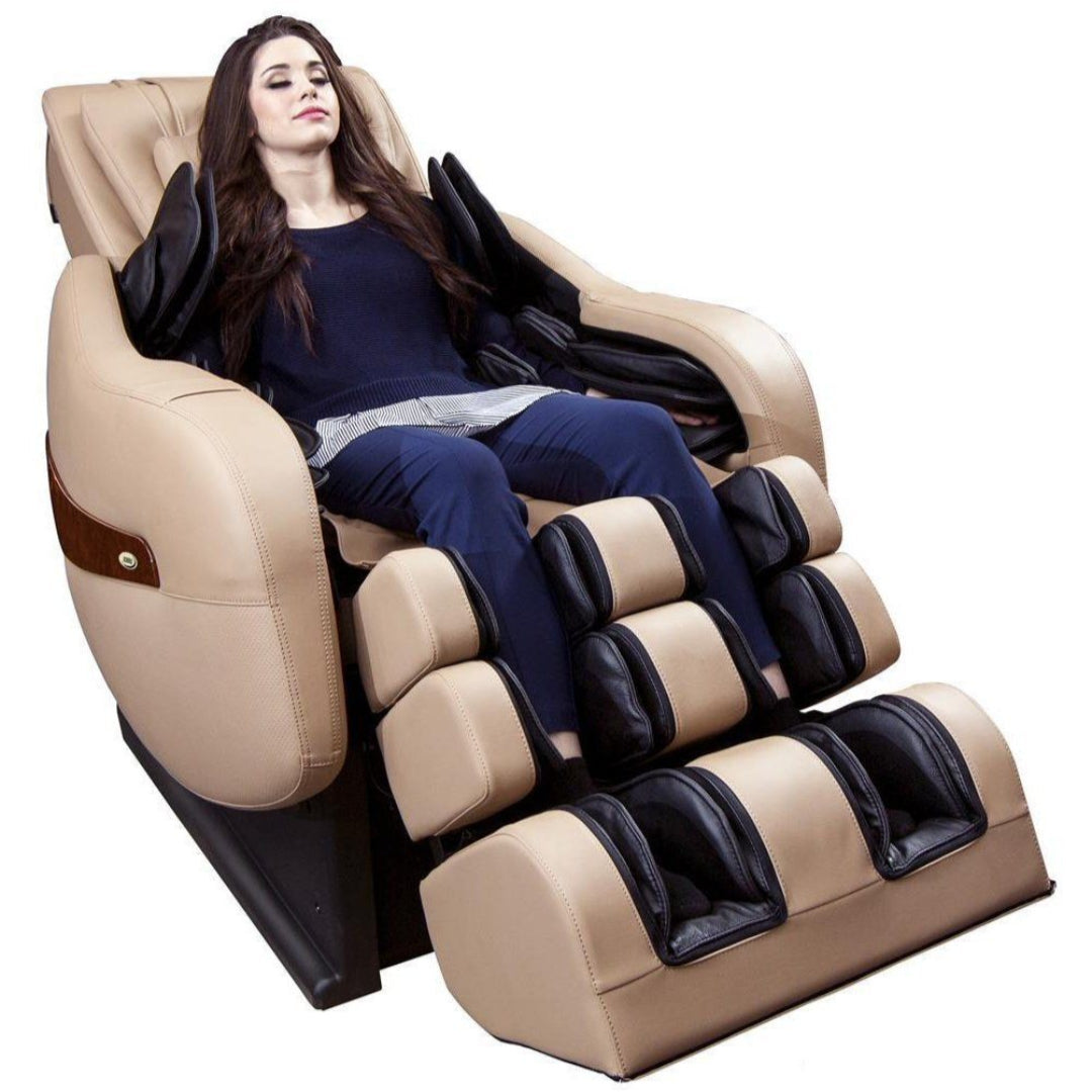 Legend-Cream Luraco Legend Plus L-Track Massage Chair User Friendly