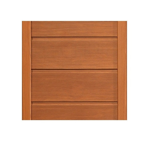 Close-up of the wooden paneling of the Maxxus 3 Person Full Spectrum Infrared Corner Sauna.