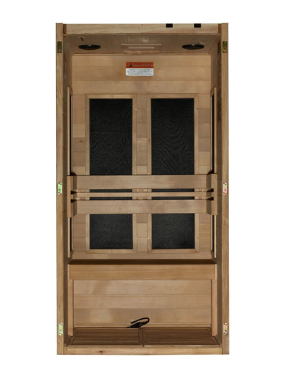 Maxxus S-Line Yoga 1 Person Far Infrared Sauna - front view