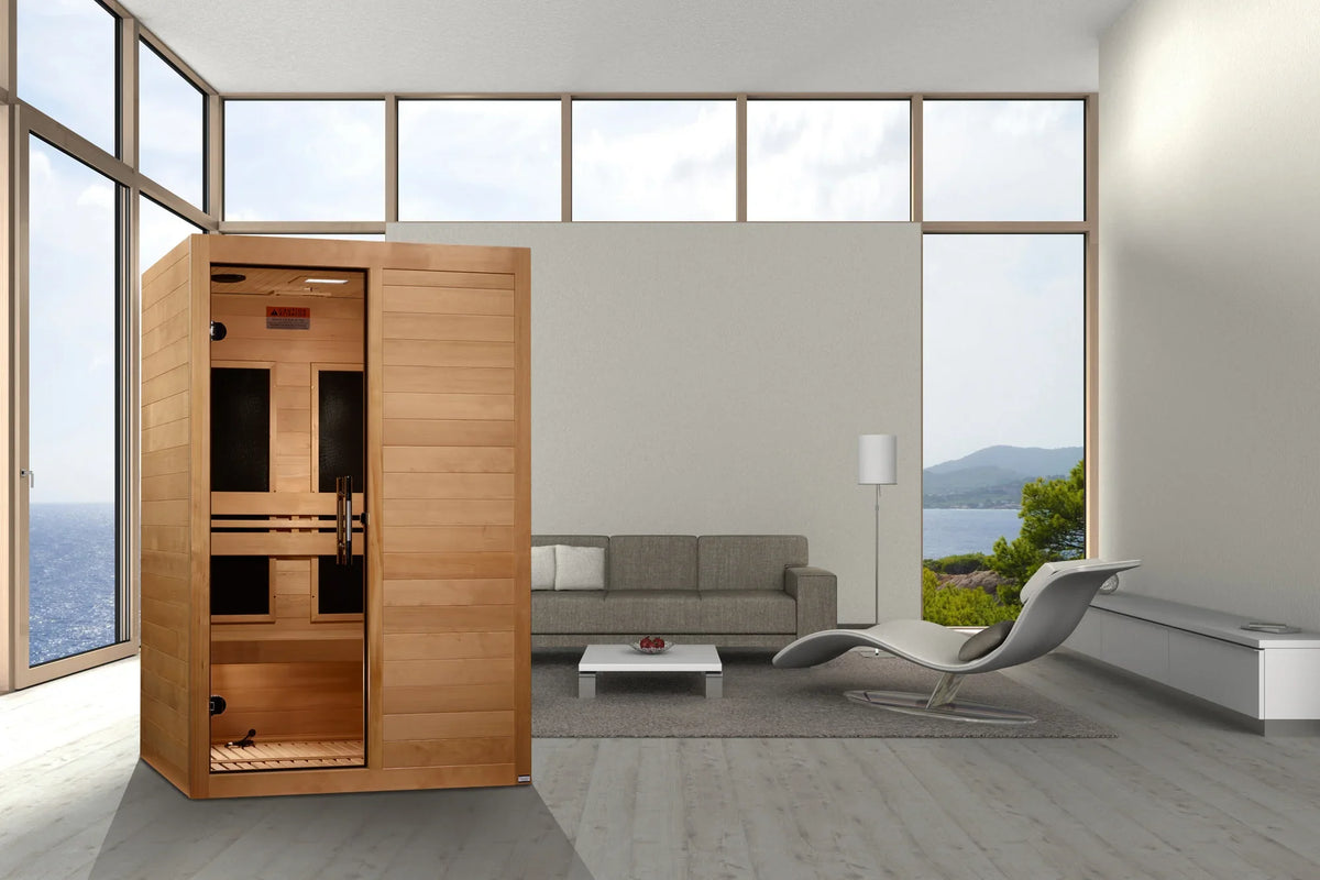 Maxxus S-Line Yoga 2 Person Far Infrared Sauna - lifestyle view