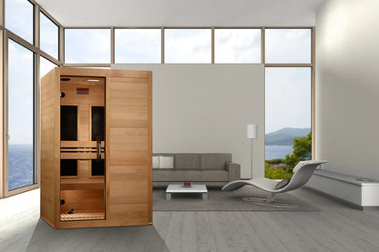 Maxxus S-Line Yoga 2 Person Far Infrared Sauna - lifestyle view