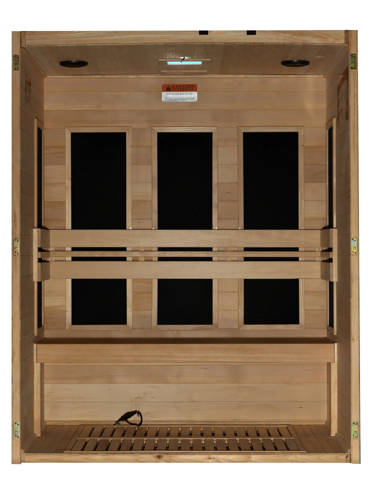 Maxxus S-Line Yoga 3 Person Far Infrared Sauna - front view
