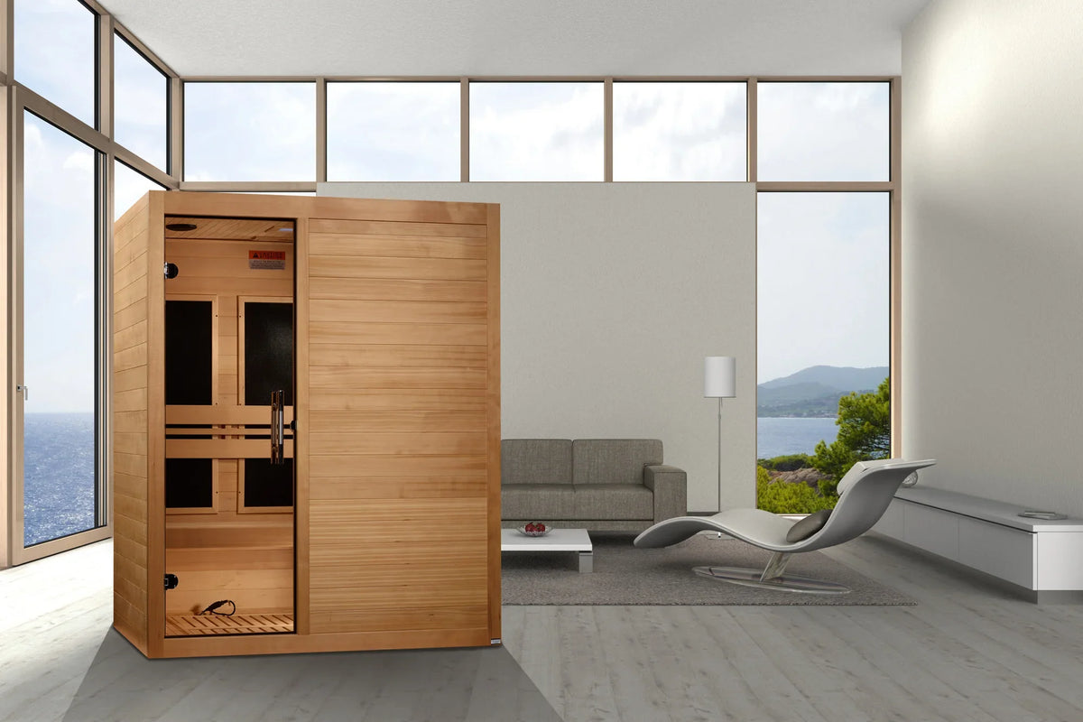 Maxxus S-Line Yoga 3 Person Far Infrared Sauna - lifestyle view