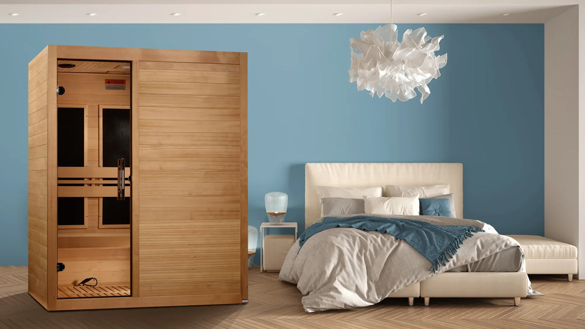 Maxxus S-Line Yoga 3 Person Far Infrared Sauna - lifestyle view
