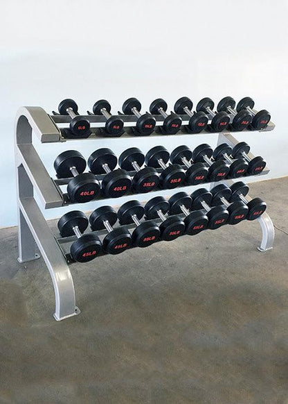 Muscle D Fitness Three Tier 12 Pairs Dumbbell Rack