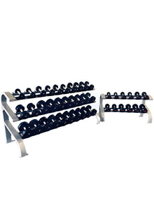 Muscle D Fitness Three Tier 15 Pairs Dumbbell Rack