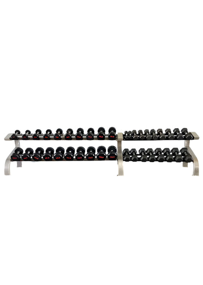 Muscle D Fitness Three Tier 9 Pairs Dumbbell Rack