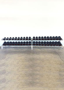 Muscle D Fitness Three Tier 9 Pairs Dumbbell Rack
