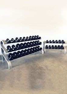 Muscle D Fitness Two Tier 8 Pairs Dumbbell Rack