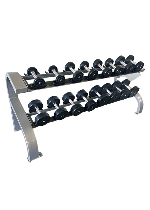 Muscle D Fitness Two Tier 8 Pairs Dumbbell Rack