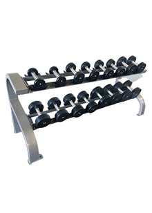 Muscle D Fitness Two Tier 8 Pairs Dumbbell Rack