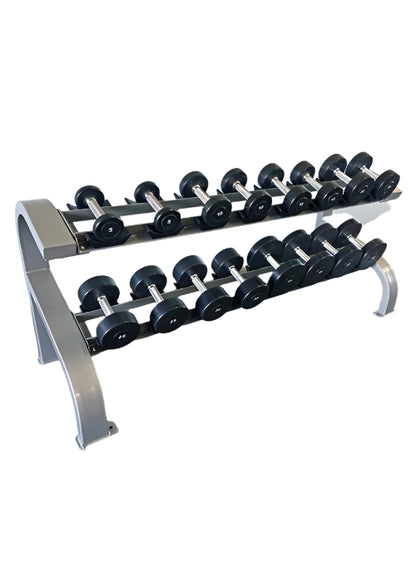 Muscle D Fitness Two Tier 8 Pairs Dumbbell Rack